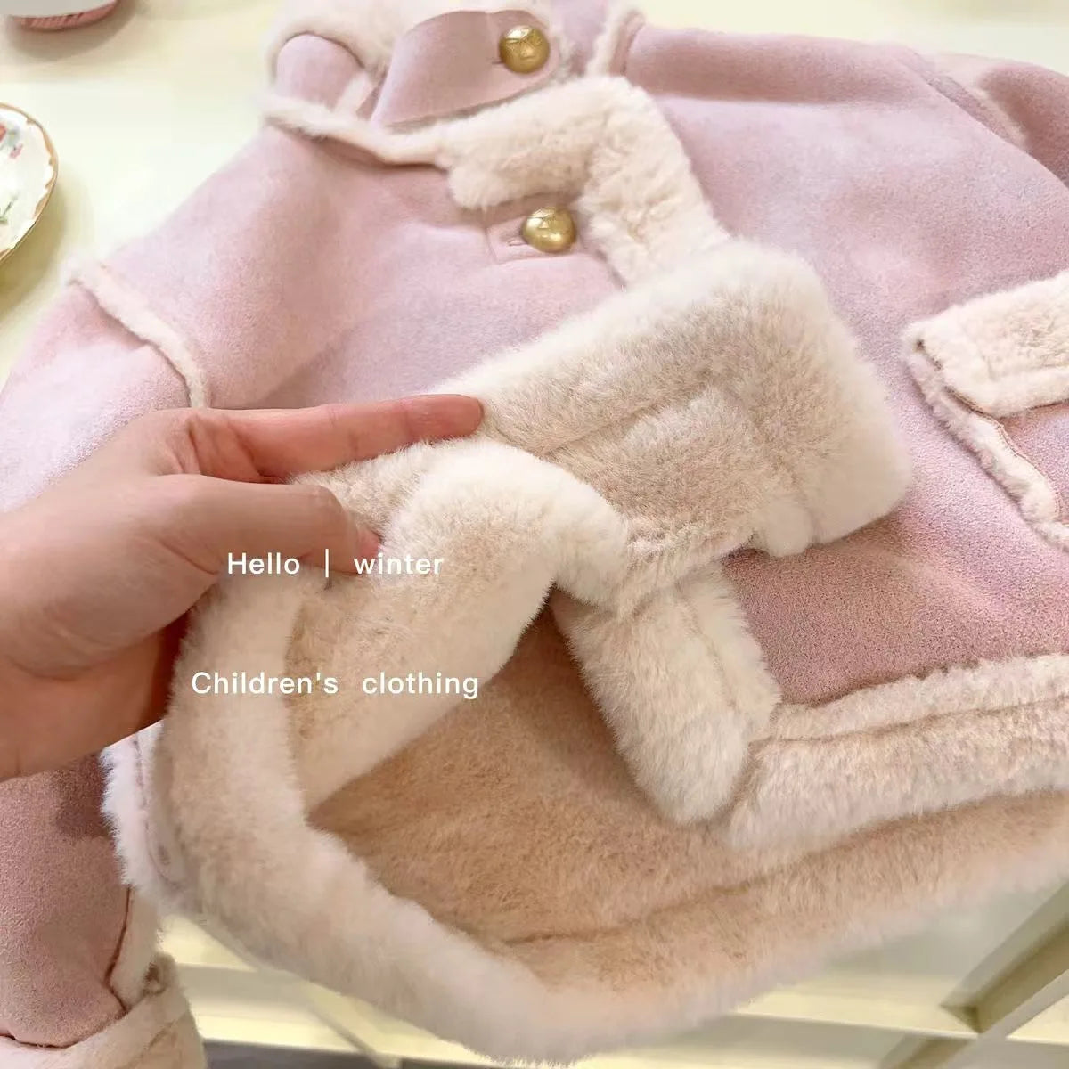 Children's Coats Fleece and Thickened Winter Coat for Children Kids Jackets for Girls Winter Coat Boys Clothes
