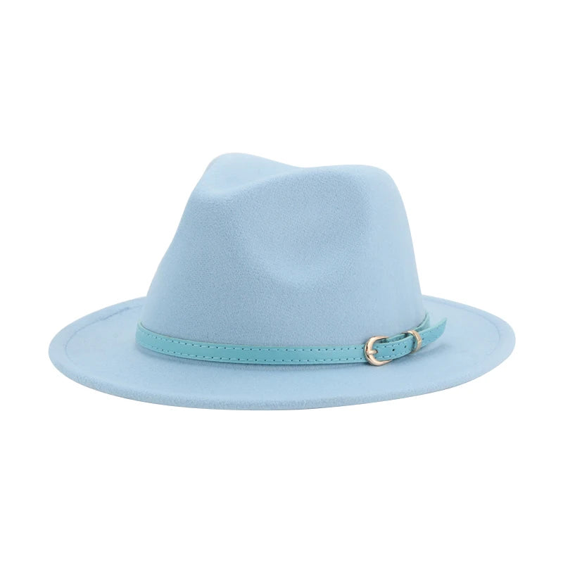 Hats for Women Fedoras Girls Hat Boys Hat Felted Kids Baby Caps Small 52cm 54cm Belt Wedding Cute Kid Fedoras Sombreros De Mujer