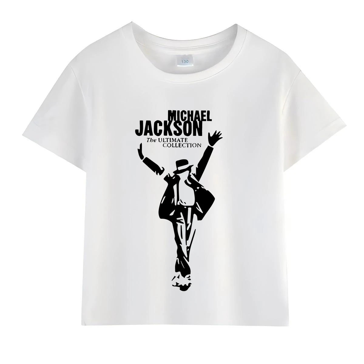 Kids Michael Jackson Rock N Roll T-Shirt Children's Fashion Crew Neck Top Summer Casual Clothes for Baby Boys And Girls