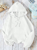 Loose Oversized Clothing Hoodie Men Women Autumn Warm Fleece Street Sweatshirts Solid Color Casual All-match Couple Hooded