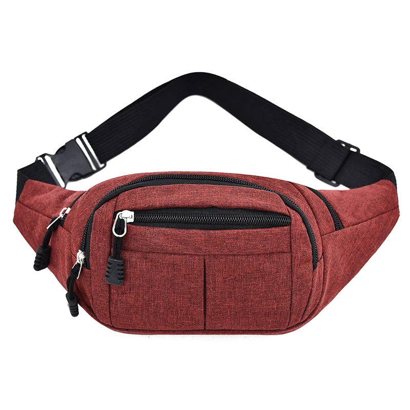 Men's Waist Pack Nylon Sport Fanny Bags Boy Drop Leg Bags Hip Bum Belt Bag Travel Riding Motorcycle Crossbody Purse Pouch