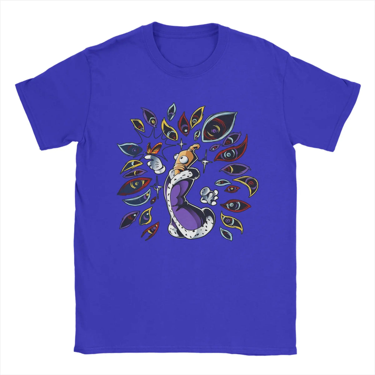 Men T-Shirts Kinger Cartoon Digitals Circus Funny Pure Cotton Tees Short Sleeve T Shirts O Neck Clothing Summer