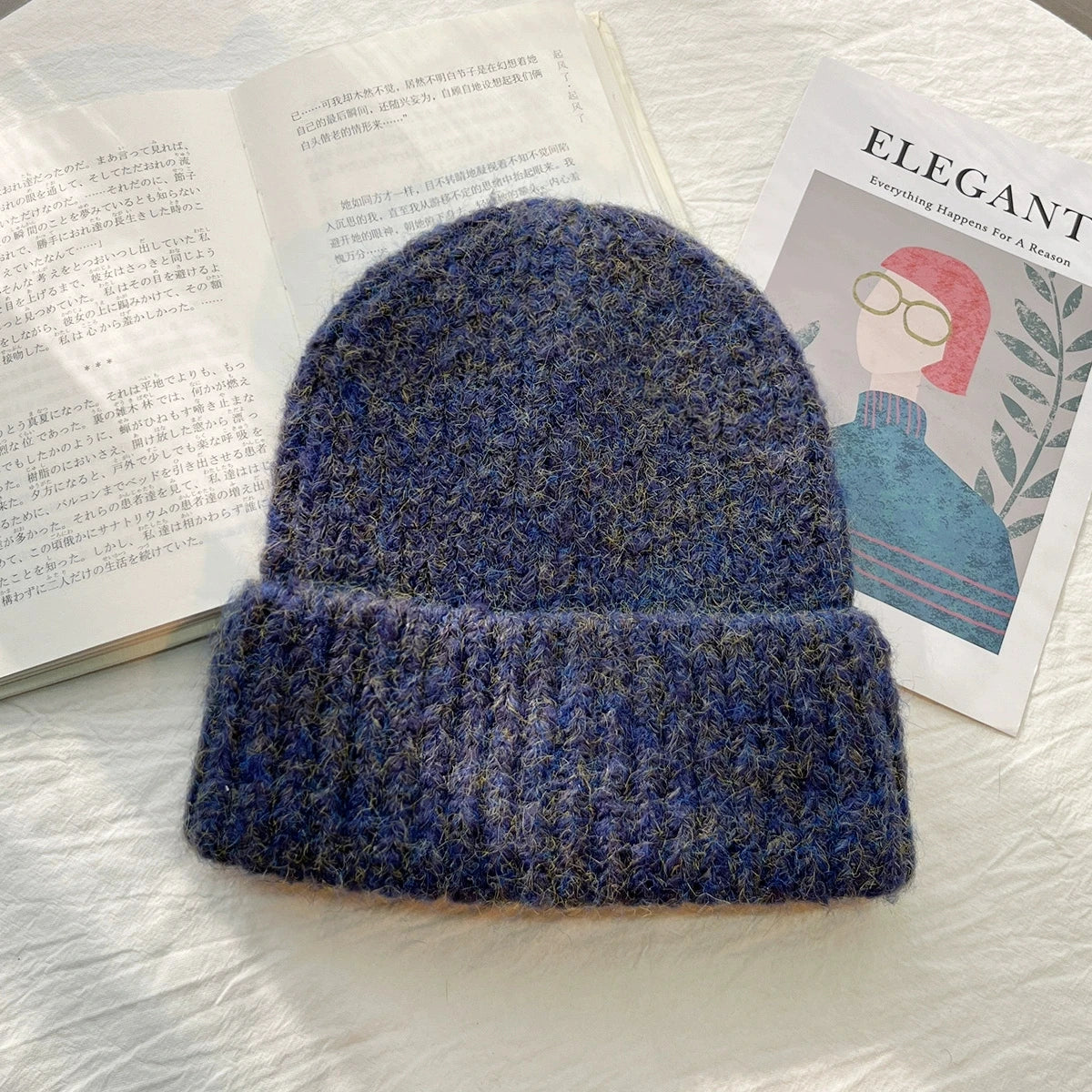 Knitted  Women's Autumn and Winter Retro Hats Warm Thickeneded Ear Protection Hat Fashionable Winter Mixed Color Hat for Men