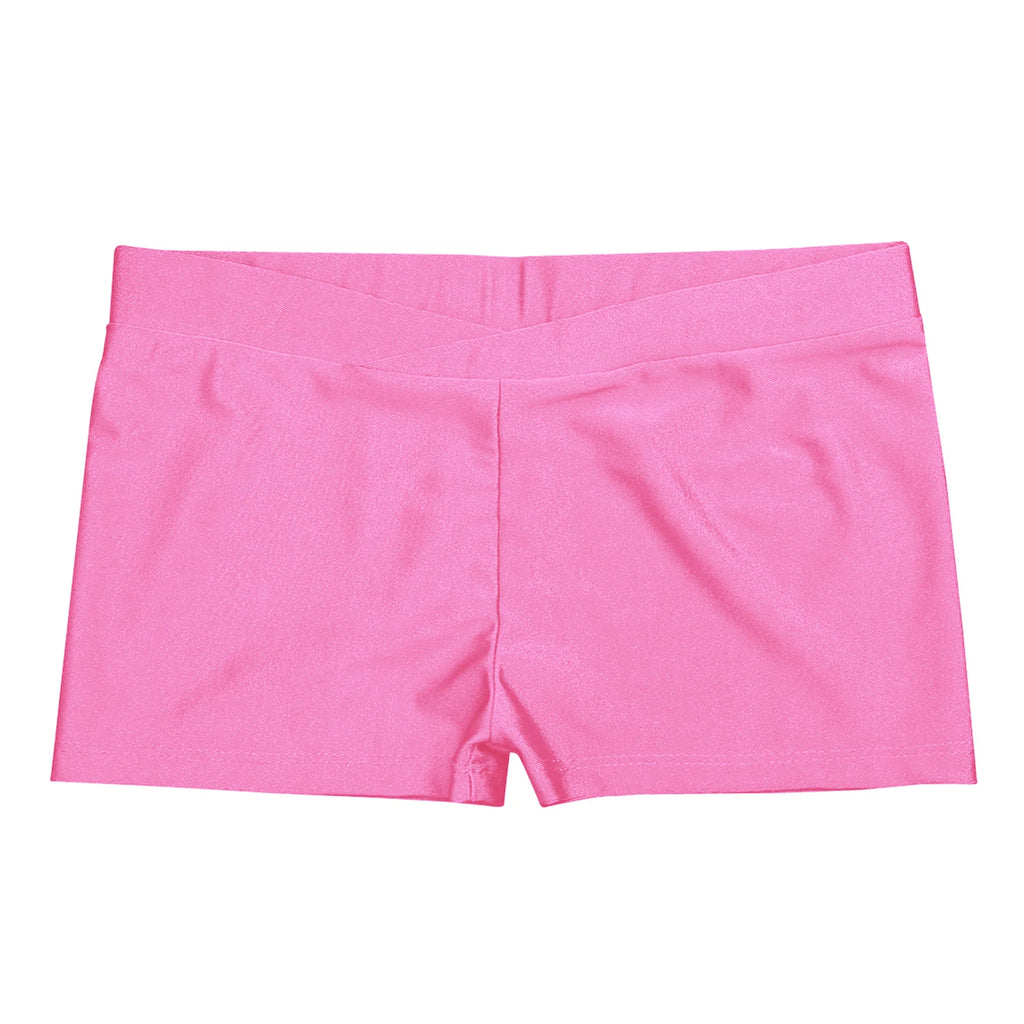 3-16Y Kids Girls Low Rise Sports Shorts Yoga Ballet Dance Gymnastic Leggings Workout Fitness Boy-cut Bottoms Dancewear Swimwear