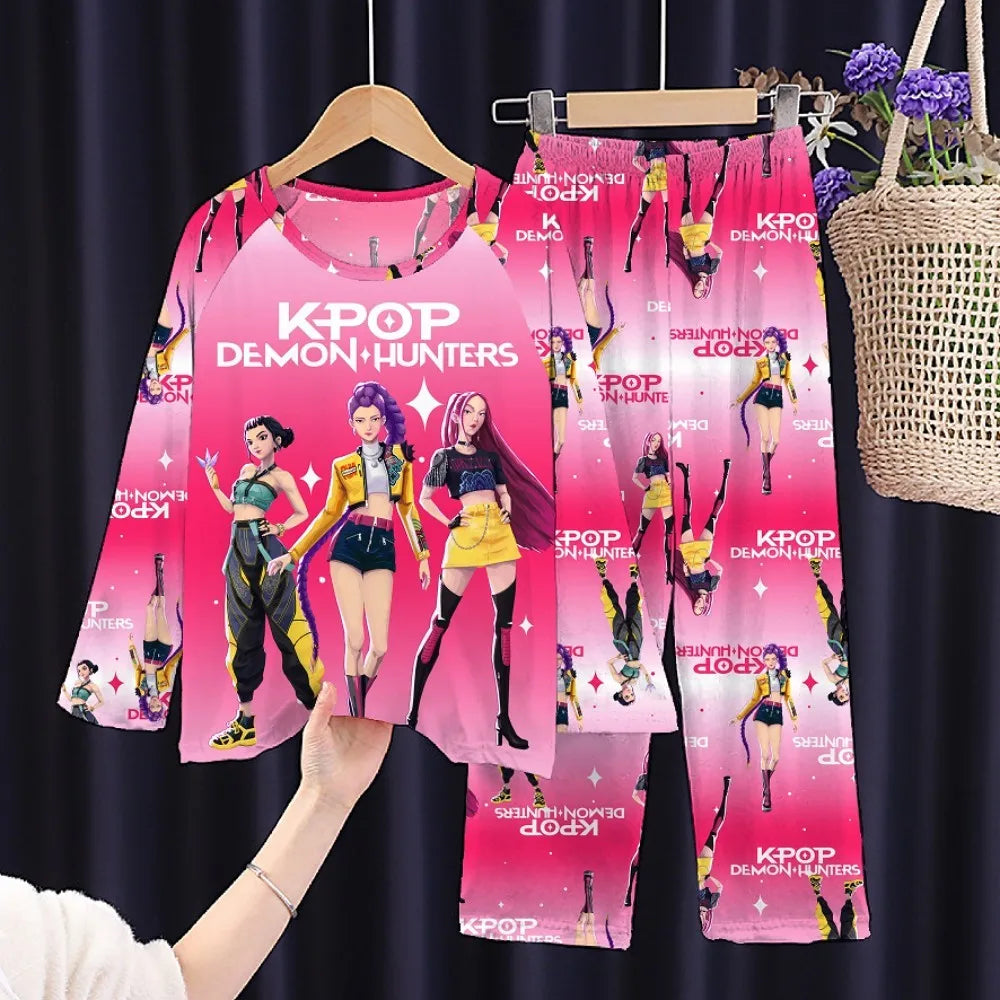 Full Sleeve Girls Pajamas Sets Pyjamas Kids 2Pcs Homewear Children's Sleepwear for Boys Baby Pajamas Teens Cosplay Nightwear