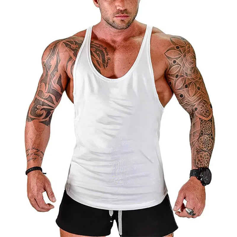 Men's Vest Sportswear Singlet Brand Vests Bodybuilding and Fitness Stringer Singlets Undershirt Man Clothing Muscular Shirt Gyms