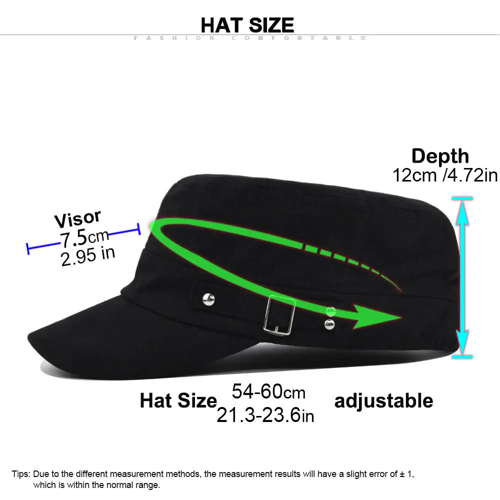 Hat Men's Flat Military Hat Is Simple And Versatile, Middle-Aged Hat Spring And Autumn Duck Tongue Casual Fashion New Style