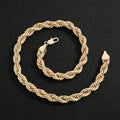 A charming hip-hop punk style jewelry set for men, made of 14K brass and zircon stones, perfect for a birthday or New Year's gif