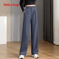 Women'S Loose Spring Summer 2025 New High Waist Wide Legs Slim Casual Trousers Korean Fashion Trend Female Suit Straight Pants
