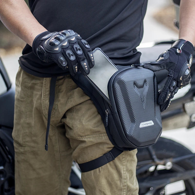 Motorcycle Leg Bag Ride Bags Outdoor Casual Fanny Pack Bag Tactical Travel Bag Waterproof Men Hip Bum Pack Leg cycling Side Bag