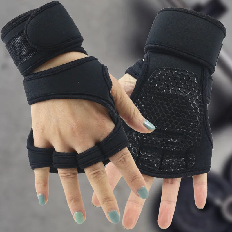 Training Sport Gloves for Men Women Workout Gloves Fitness Body Building Weightlifting Gym Hand Wrist Palm Protector Gloves