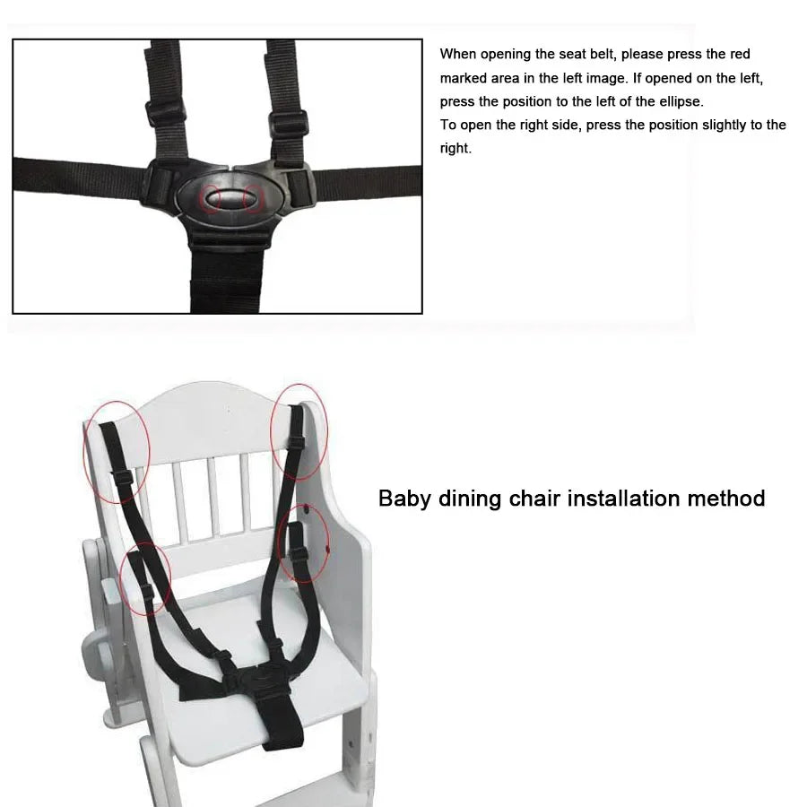 Baby Five Points Safety Belts Toddler Protection Universal Belt Lunch Seat Car Sleeping Fixed Belts Baby Stroller Accessories