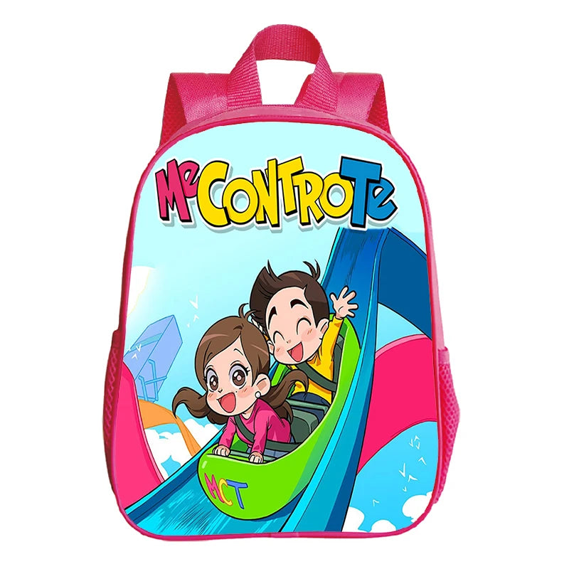 Kids Pink Backpack Me Contro Te Print Kindergarten Bag School Bags for Preschool Girls Cute Bookbag Toddler Softback Book Bags