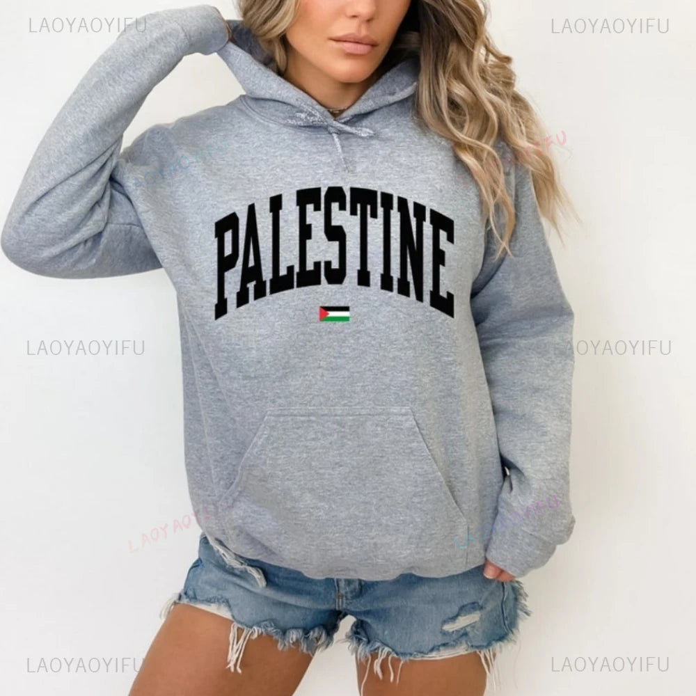 PALESTINE Sweatshirts Varsity Palestine Hoodie Daily Life Palestinians Streetwear Men Women Modern and Trendy Casual Hoodies