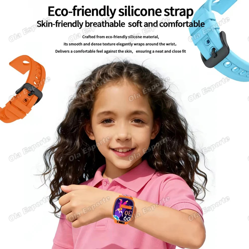 Kids Games Smart Watch 18 Games 1.88-inch Display Screen Camera Waterproof Flashlight For Holiday Gift Boy Girl Children Watch