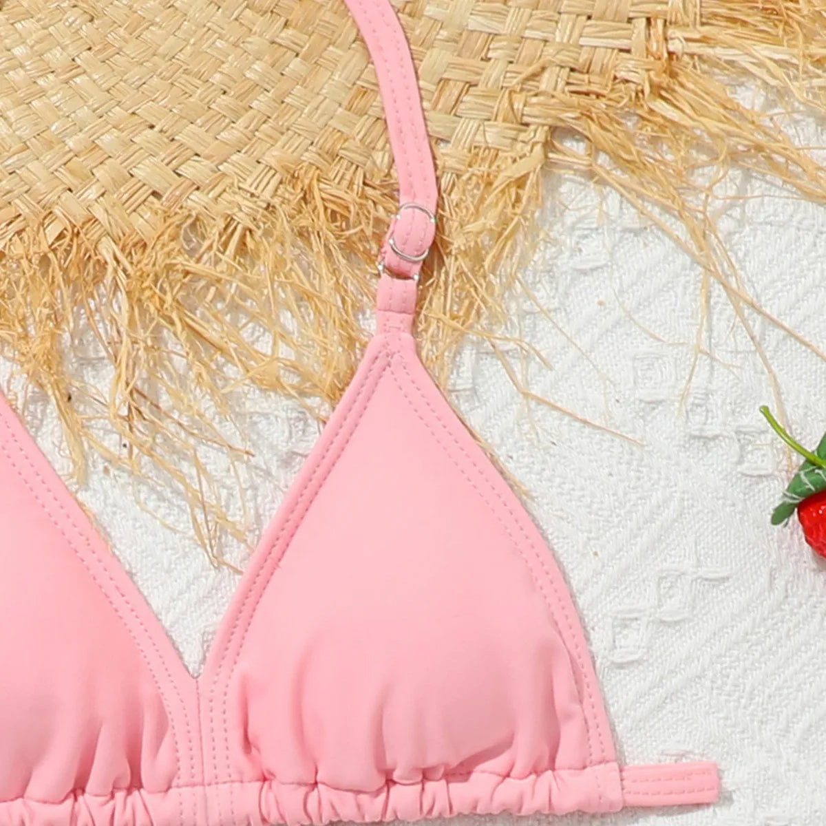 3 Pieces Bikini Top & Skirt 2025 Girls Swimsuit Kids High Waist Swimwear Children Bathers Bathing Swimming Swim Suit Beachwear