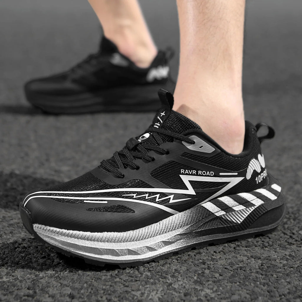Men Sports Shoes Wide Toe Box Running Sneakers Women Thick Soled Anti Slip Cushion Shock-absorbing Training Carbon Plate Shoes