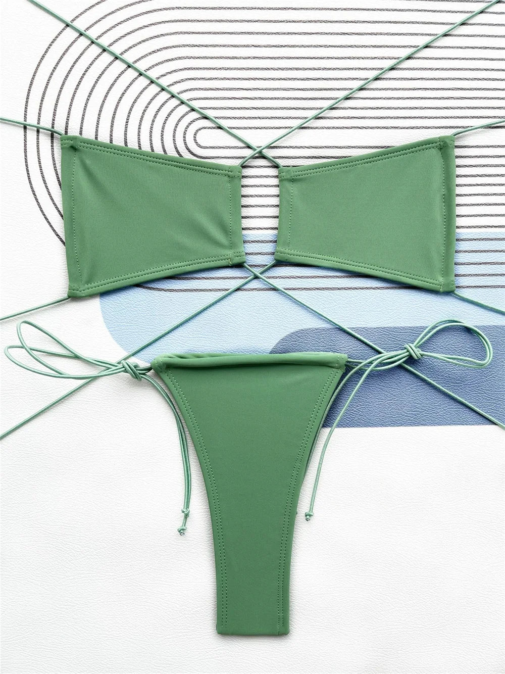 Micro String Extreme Bikini Sexy Backless Y2K Swimsuit Bandage Swimwear Women Two Piece Beach Outfit Bikinis Tangas Bathing Suit