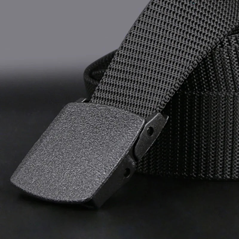 Men Belt 2023  Belts Adjustable Belt Men Outdoor Travel Tactical Waist Belt with Plastic Buckle for Pants 120cm