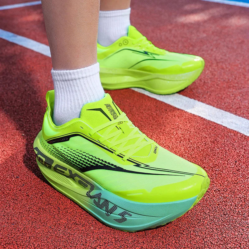 Running Shoes Men Marathon Speciality Sports Carbon Board Breathable Lightweight Women's Comfortable Athletic Nonskid Sneakers