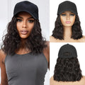 Hat Wig for Women Wig Cap with Curly Hair Extensions Hat with Hair Wave Adjustable Baseball Cap Wigs Synthetic Hat Wig