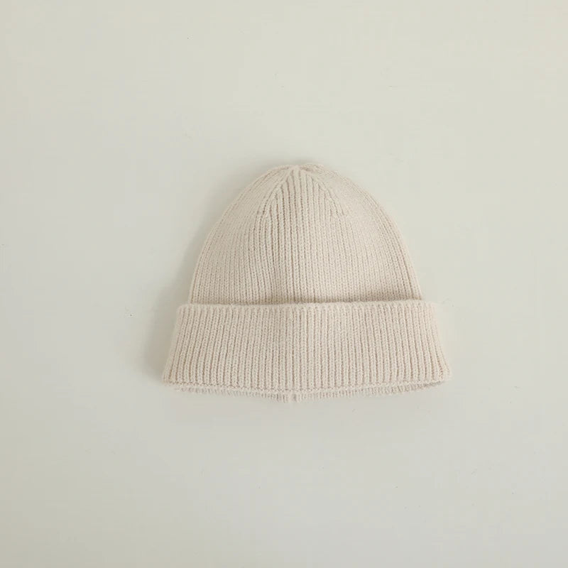 Candy Color Kids Hat For Girls Boys Autumn Winter Baby Beanie Kids Cap Elastic Warm Knitted Children Hats Solid Color Baby Hat