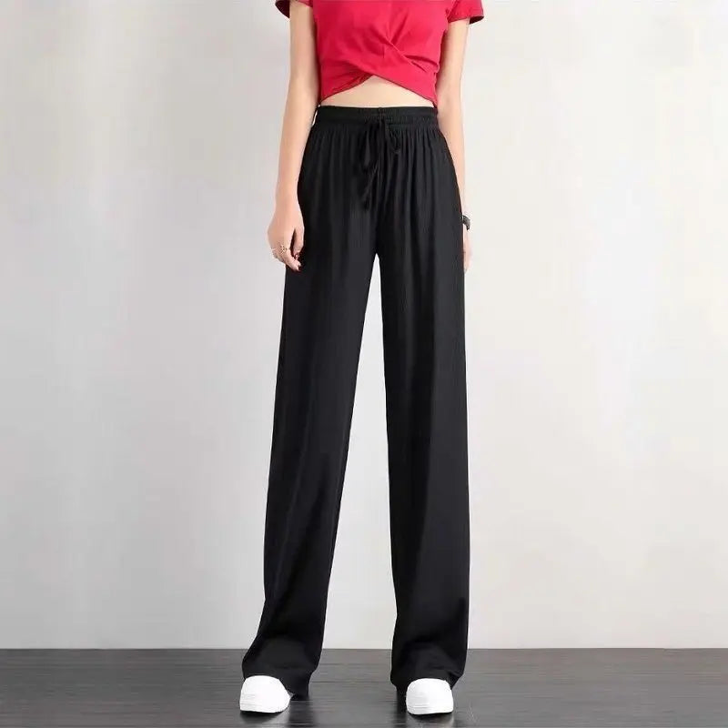 Spring Autumn High Waist Stretchy Women's Jeans Korean Sle Summer Slim Fit Nine Points Pants Tight Footwear  Blue Slimming