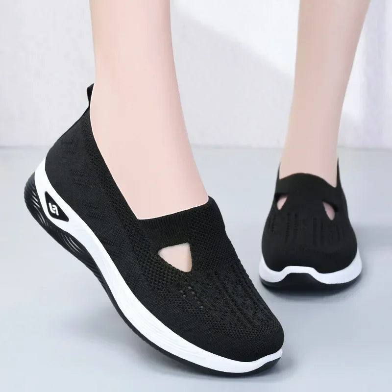 Women's Shoes Summer 2025 Casual Sneakers Breathable Slip On Walking Shoes Lightweight Outdoor Flat Sports Free Shipping