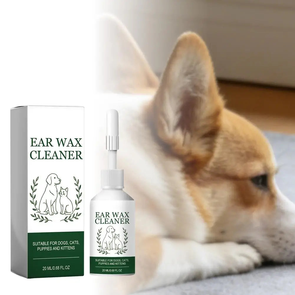 Pet Ear Cleaner Solution Deep Cleaning For Dogs Cats Puppies Kittens Removes Ear Wax Relieves Itching And Eliminates Bad Odor