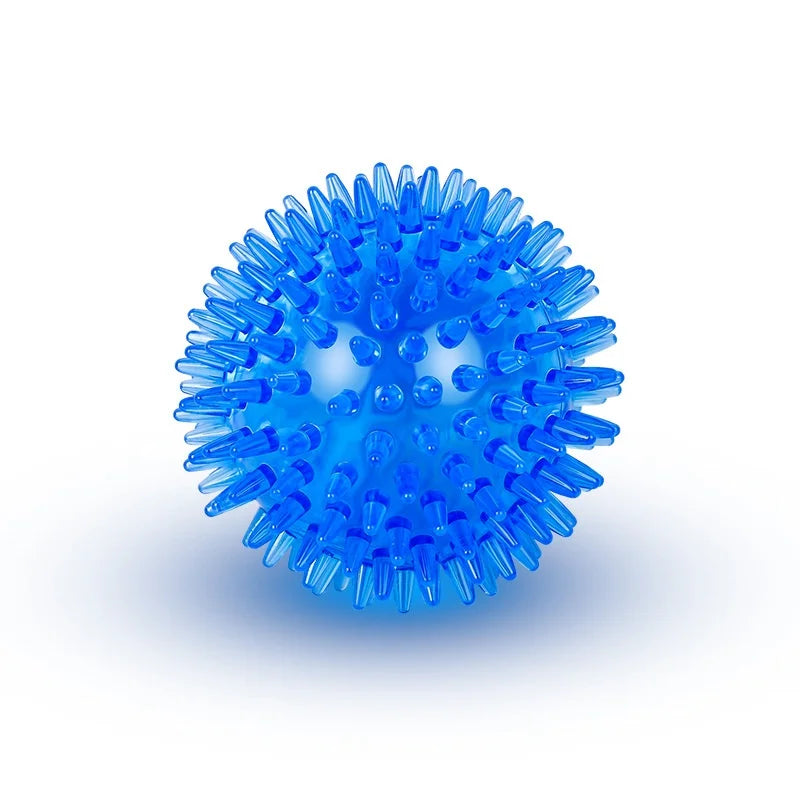 Pet Dog Toys Cat Puppy Sounding Toy Polka Squeaky Tooth Cleaning Ball TPR Training Pet Teeth Chewing Toy Balls Accessories