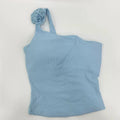 Sportswear Woman Gym Sports Bra Yoga Clothing Sleeveless One-Shoulder Tops Women's Slim Fit Training Running Workout Sports Vest