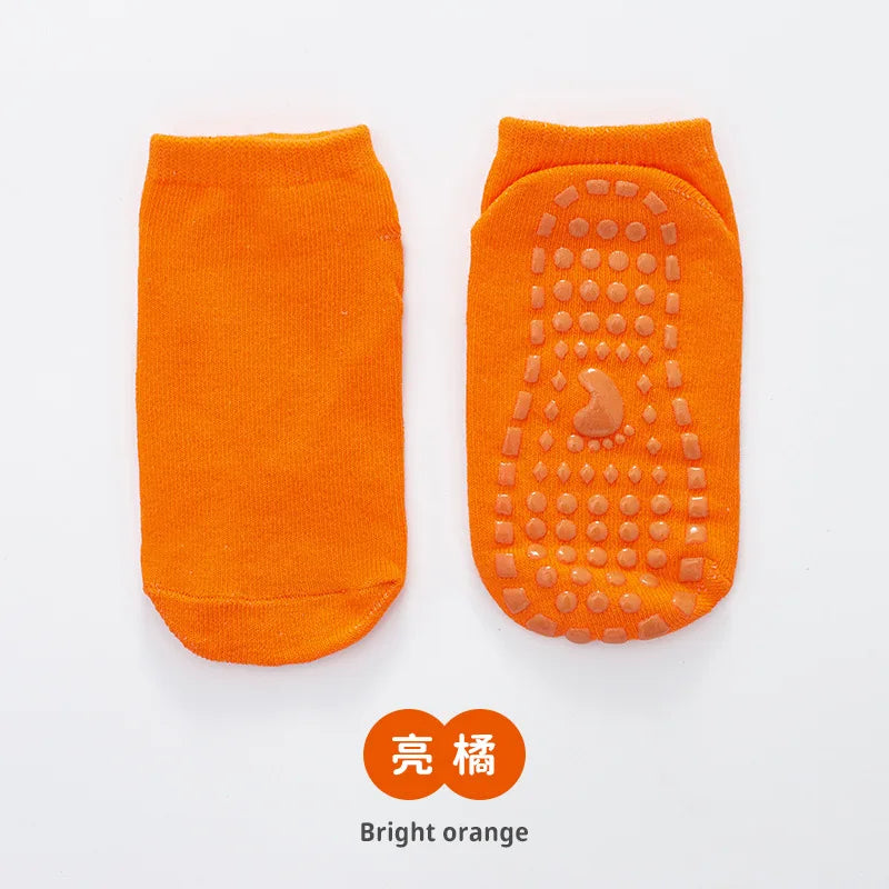 Kids Adults Anti-Slip Floor Socks Parent-Child Trampoline Cotton Breathable Socks Elasticity Sports Boys Girls Outside Children