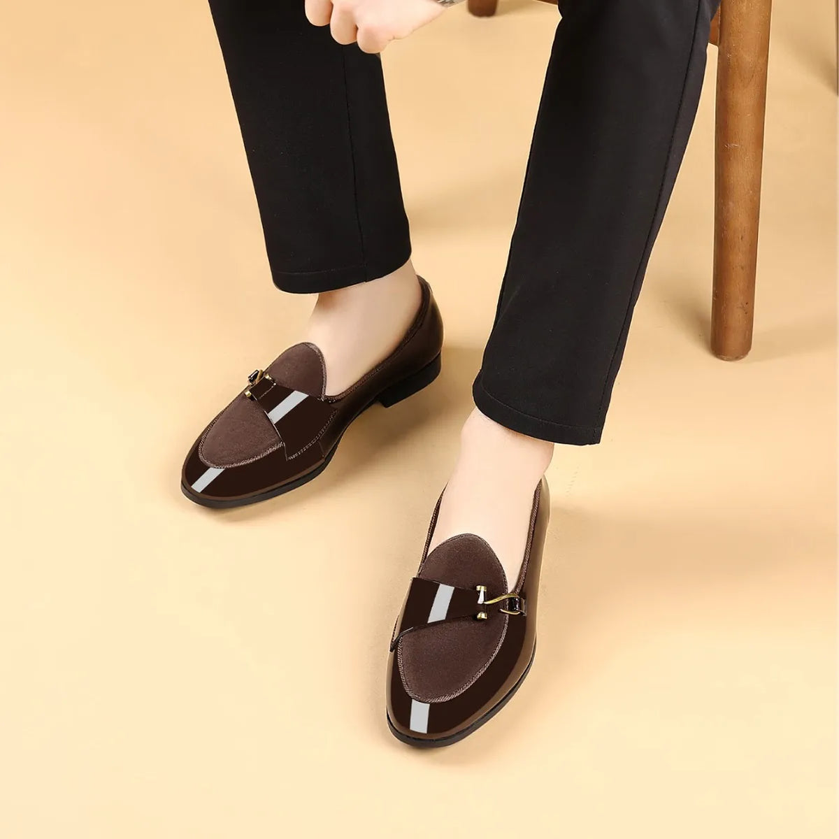 Men's Casual Business Loafers High Quality Luxury Leather Shoes for Men Fashion Elegant Slip on Dress Shoes Outdoor Drive Shoes