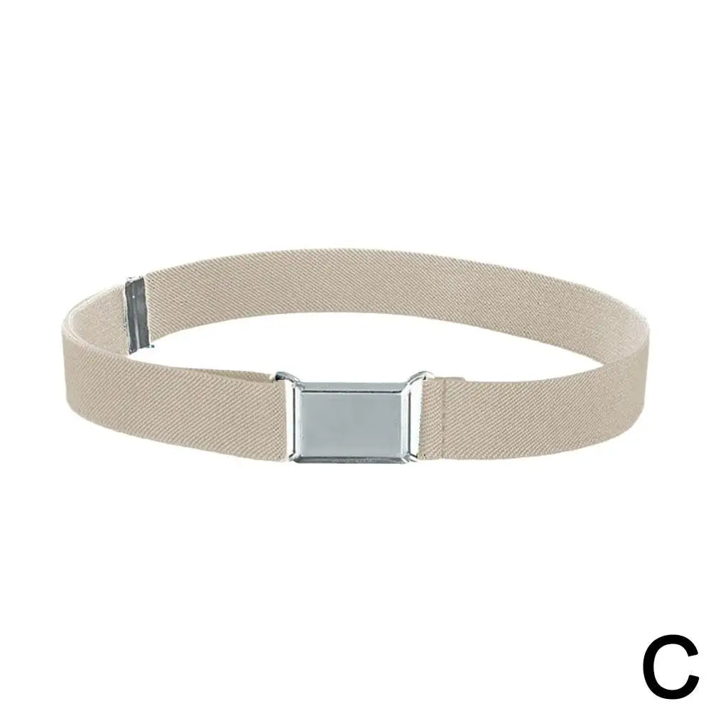 Kids Adjustable Elastic Waist Belt For Boys Girls Stretchable Children's Solid Color Belt Universal Comfort Waistband 2026