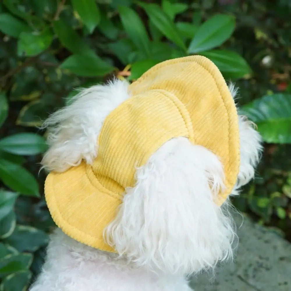 Pet Accessories Adjustable Dog Fisherman Hat Soft with Ear Holes Cat Sunscreen Hat Breathable Dog Baseball Cap for Dogs Cats