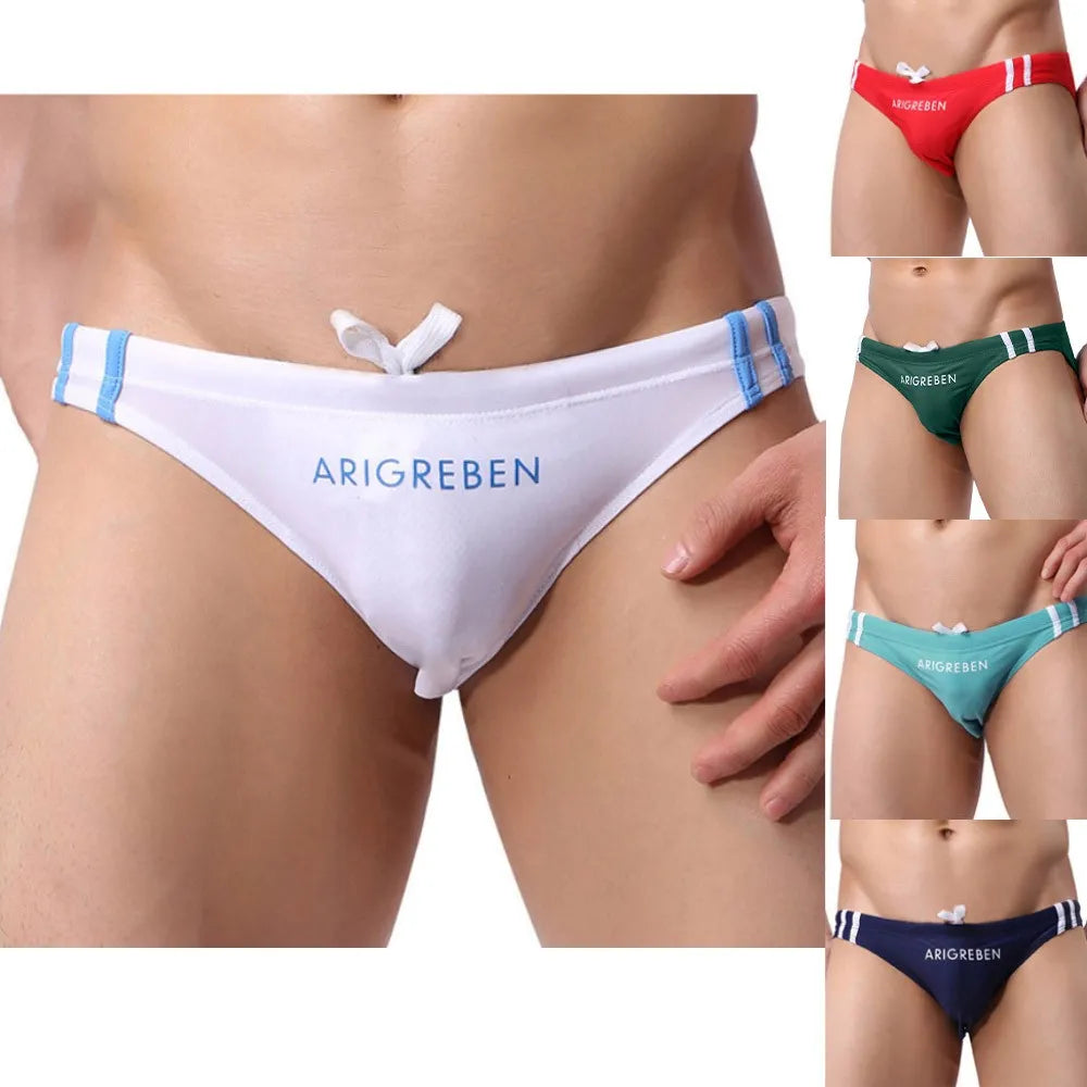 Men Summer Quick Dry Swim Trunks Boys Adults Breathable Sport Shorts Swimwear Briefs Bermudas Masculina Swimming Shorts
