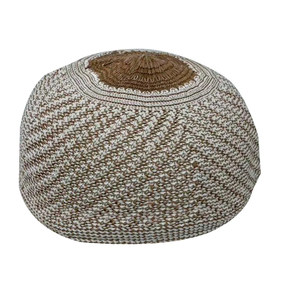 Muslim Hats for Men Knitted Prayer Hat Islamic Ramadan Jewish Kippah Homme Hat Men's Turban Bonnet Cotton Skull Beanie Cap