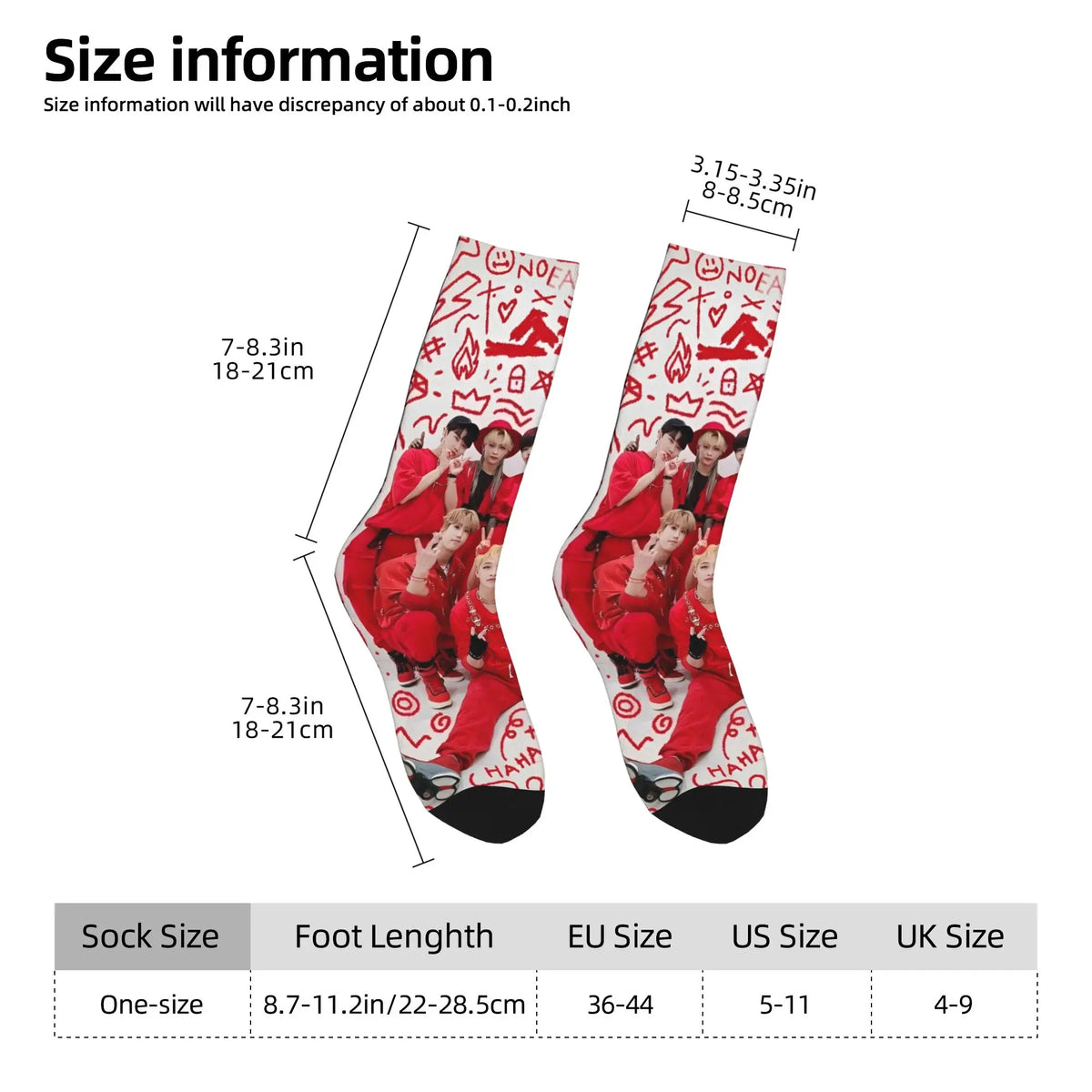 Stockings for Kids  Design Gothic Socks Autumn Socks KPOP S-Strays Band Hyunjin  Felix Bang Chan Men Outdoor Quality Socks