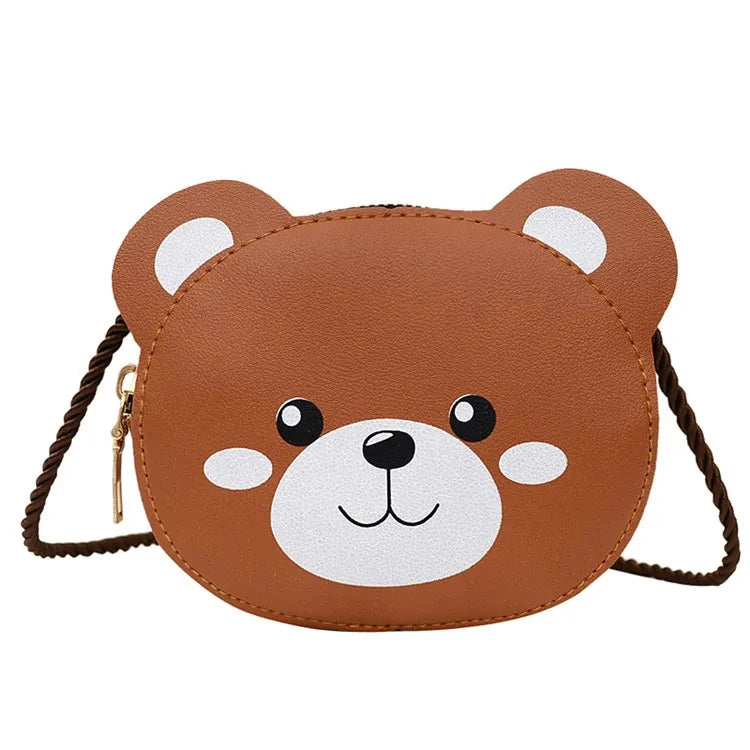 Kids Baby Girls Boys Cartoon Animal Bag Crossbody Design Purse Handbags Bags PU Leather Cute rabbit Snap Shoulder Bag 2024 Gift