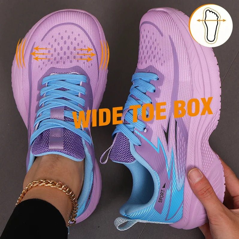 Women’s Fashion Versatile Comfortable Lightweight Running Shoes with Cushioning Technology and Carbon Plate, Unisex Competitive