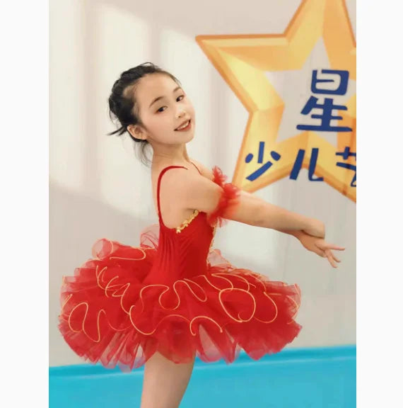 Kids Outfit Ballet Leotard Girl Dress Elegant Vestido Girls Clothes Tutu Baby Dresses Children Ballet Skirt Dance Costume Summer