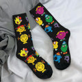 Mr. Men Little Miss Socks Cartoon Kawaii Stockings Autumn Anti Sweat Men's Socks Medium Soft Graphic Outdoor Sports Socks