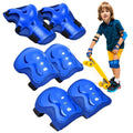 6PCS Kids Protective Gear Set for 3-15 Years, Knee Elbow Pads & Wrist Guards for Skateboard Cycling Skating Scooter