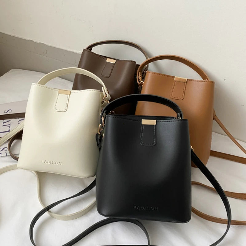 Women PU Leather Handbag Casual Tote Bag Lady Messenger Shoulder Bag Brand Design Female Totes Bolsa Black