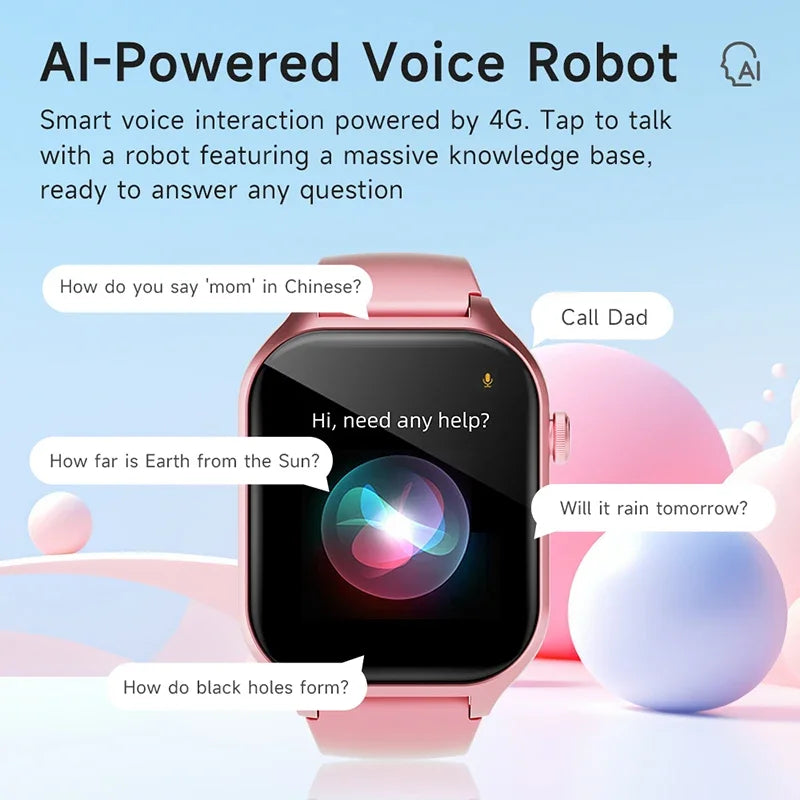 Kids 4G Smart Watch GPS WIFI Video Call SOS APP Download Child Smartwatch Camera Monitor Tracker Location Students Phone Watch