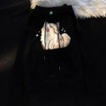 Cute Kawaii Cat Hoodies Women 2025 New Autumn Winter Thick Women Pulovers Fleece Inside Hooded Sweatshirt Girls Y2k Streetwear