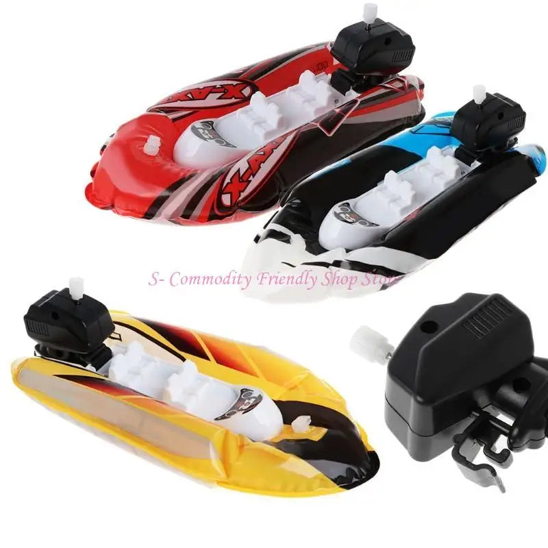 Kids Bathroom Set Shower Toys Cute Inflatable Boat Water Games Tool Water Toys for Kids Gifts Ship for Play Water Suppli