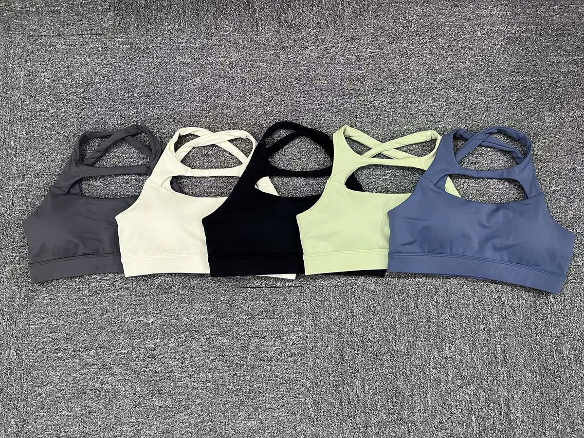 Sports Bra Push Up Yoga Bras Women Workout Top Fitness Clothing Gym Clothes Woman Sportswear Black Beige Gray Blue Green 2026