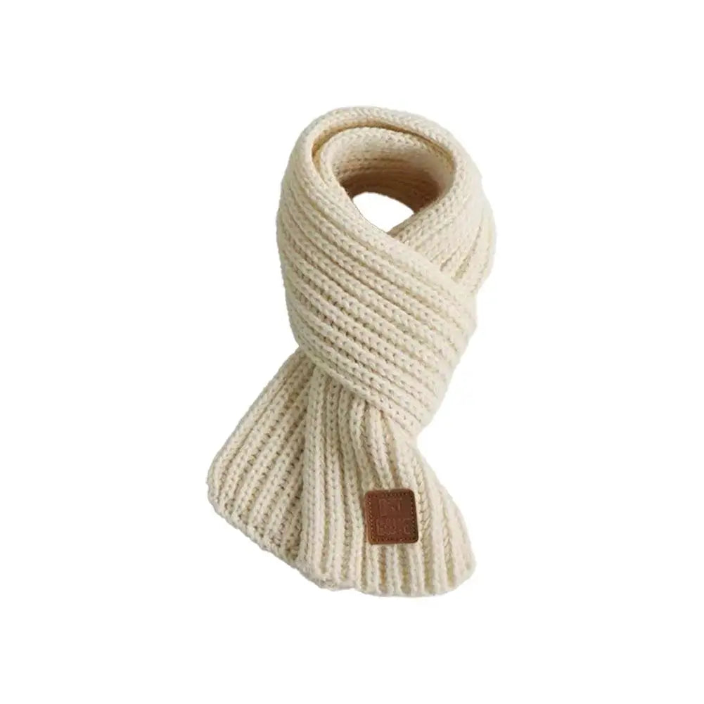 Winter Knitted Scarf for Kids Boys Girls Neckerchief Outdoor Keep Warm Neck Warmer Scarf Soft Parent-child Children´s Scarves