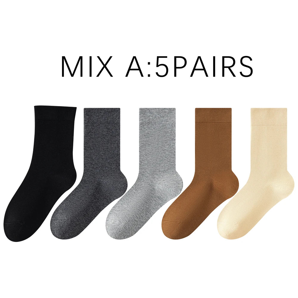 Cotton Seamless Stackable Socks for Women - Wear as Slouch or Straight, Non-Binding Cuff, Ideal Gift for Elderly & Moms-to-Be